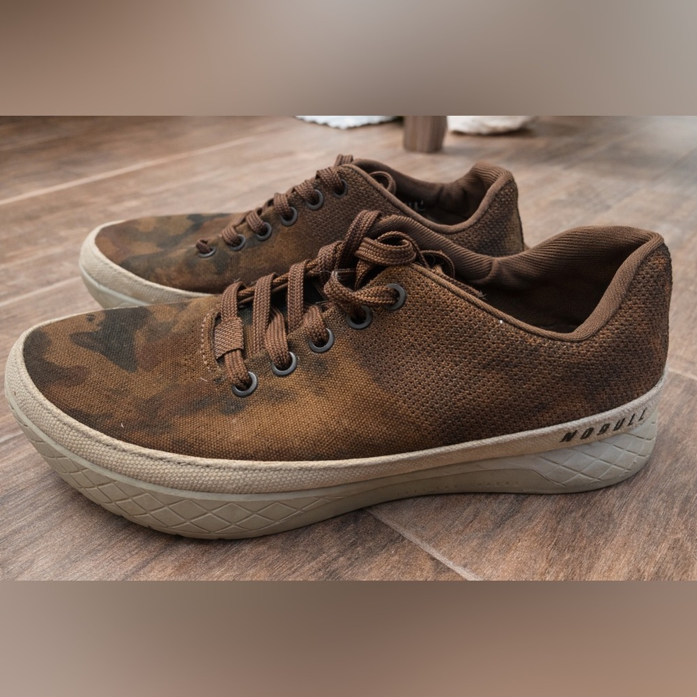 NOBULL Trainers Camo Brown Weightlifting CrossFit Shoes Size 6